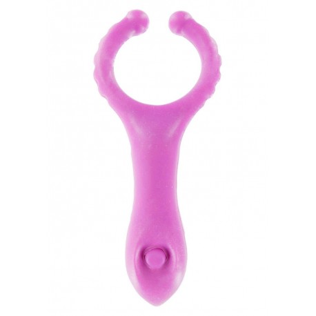 Anello Fallico Vibrating Clit-Stim C-Ring Purple